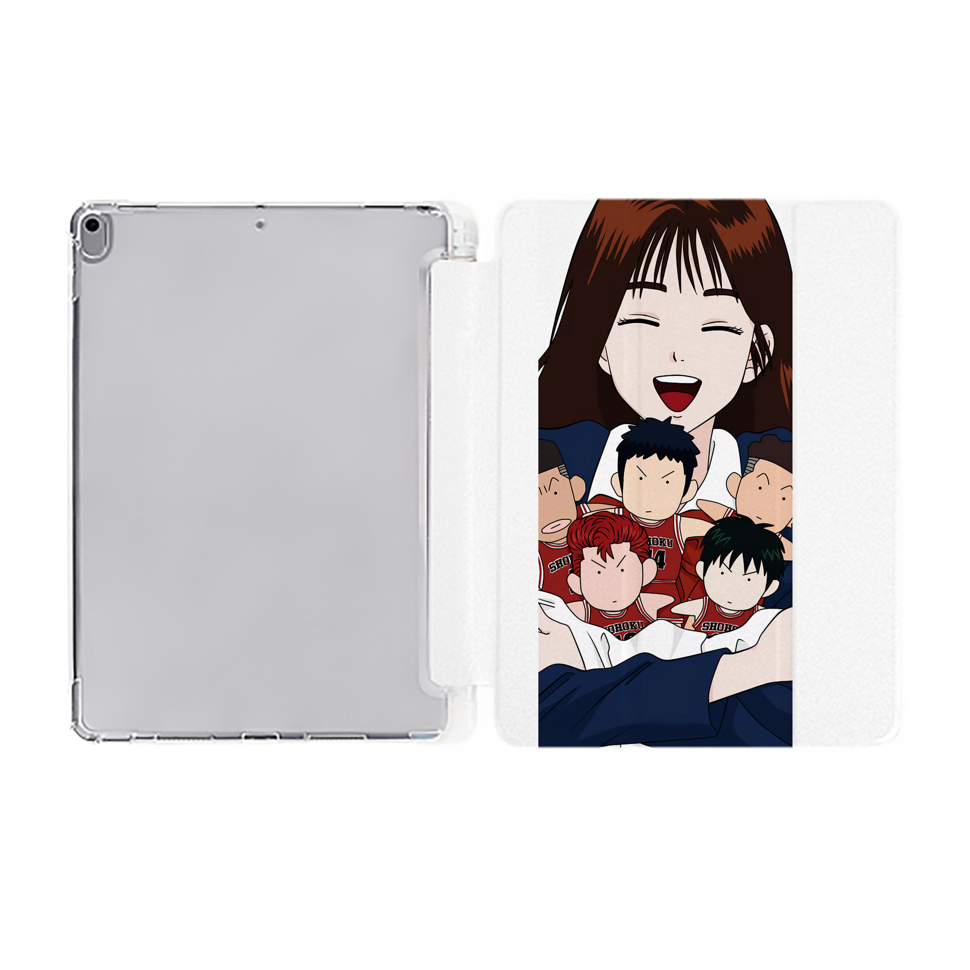 （画像用） SLAM DUNK／スラムダンク IPad ケース ペン収納付き 三つ折りスタンド PUレザー×シリコン 対応機種9.5/10.5/10.9インチ